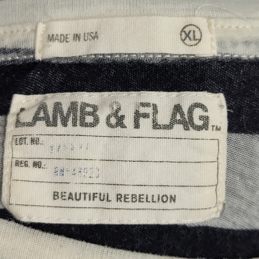 Lamb&Flag black and white striped shirt - Picture 2 of 5